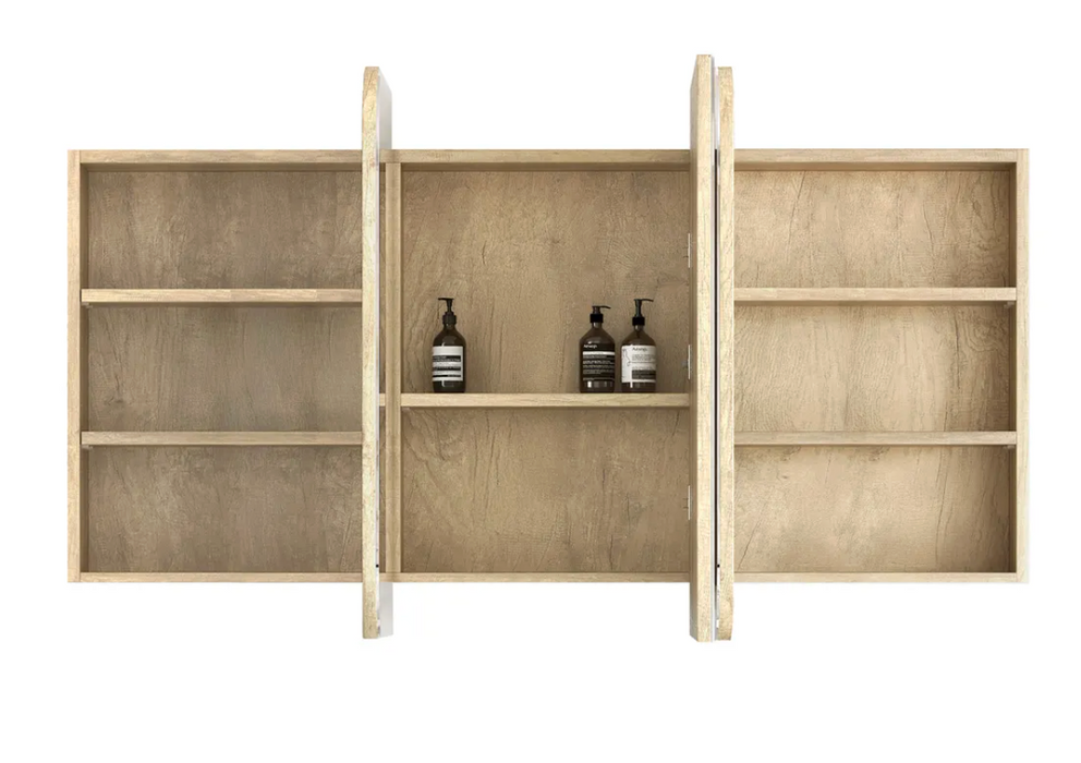 Otti Newport Shaving Cabinet - 1500mm - Natural Oak