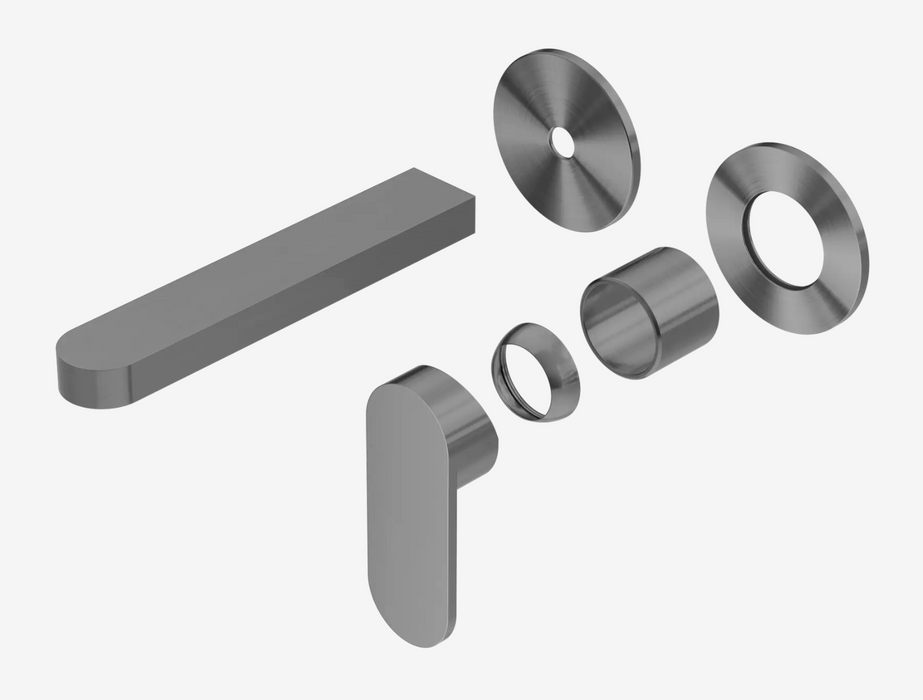 Nero Ecco Wall Basin/Bath Mixer Separate Back Plate Trim Kit Only- Gun Metal