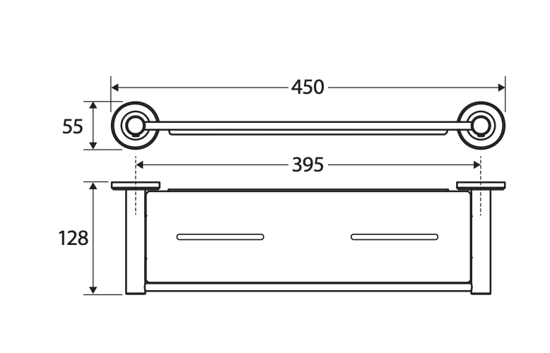 Fienza Kaya Shower Shelf - Chrome