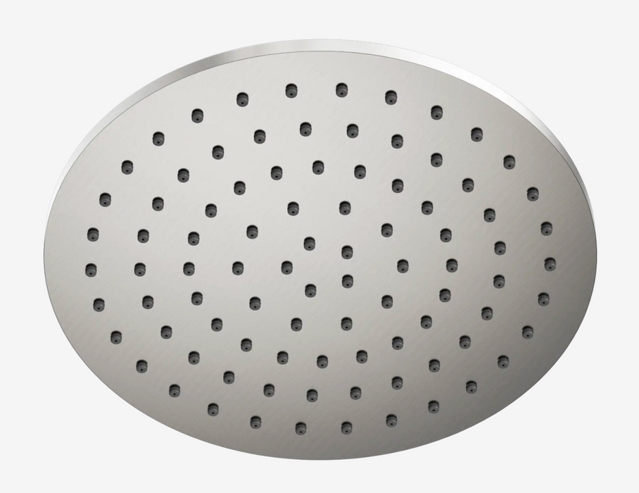 Nero 250mm Round Metal Shower Head II- Brushed Nickel