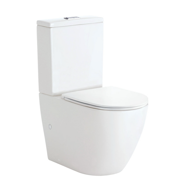 Fienza Koko R & T Back-to-Wall Toilet Suite - 90-160mm - Slim Seat