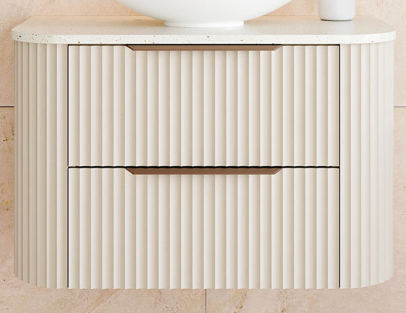 Timberline Socoa Vanity - 20mm Silk Surface Top & Above Counter Ceramic Basin