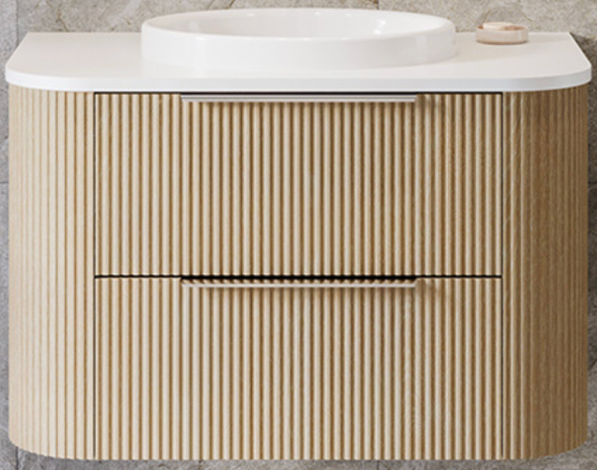Timberline Socoa Vanity - 20mm Silk Surface Top & Above Counter Ceramic Basin