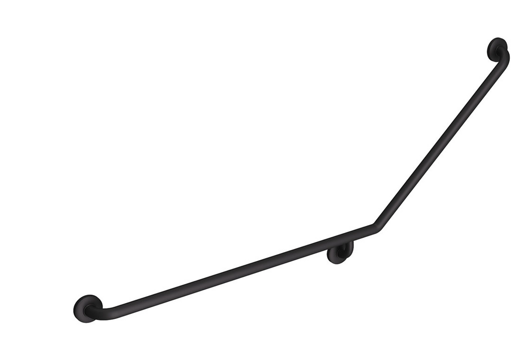Fienza 40° Accessible Care Left-Hand Grab Rail - Matte Black