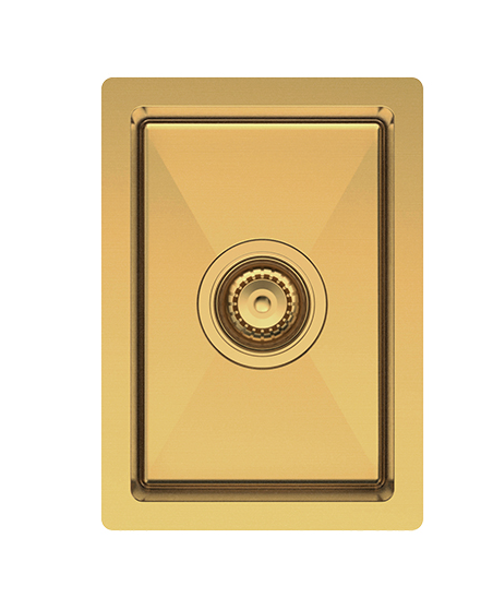 Fienza Hana 10L Single Kitchen Sink- Rugged Brass