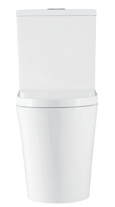 Fienza Kaya Tornado Flush R & T Back-to-Wall Toilet Suite S- Trap 90-160 mm, Gloss White with Standard Seat