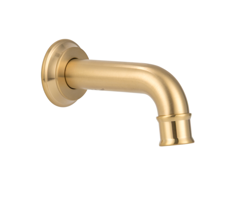 ABI Kingsley Mini Wall-Mounted Spout - Brushed Brass