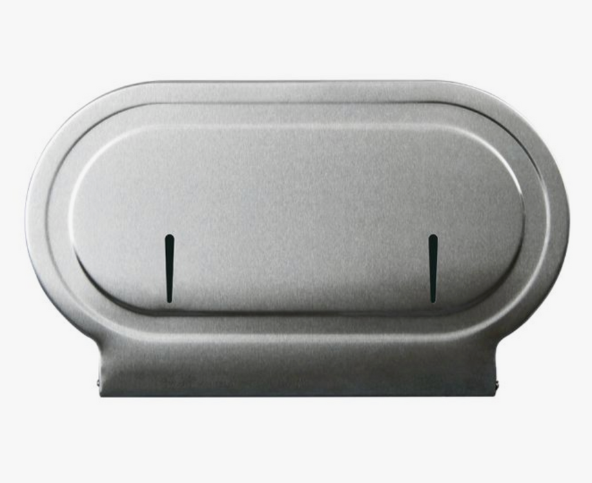 3 Monkeez Double Jumbo Toilet Roll Dispenser - Stainless Steel