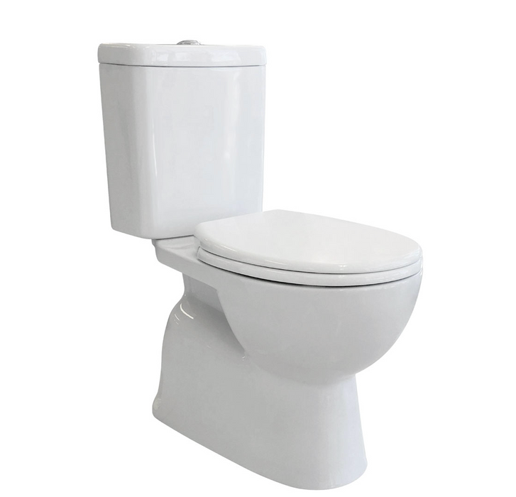 Fienza Stella Close-Coupled Toilet Suite -  Gloss White with S-Trap