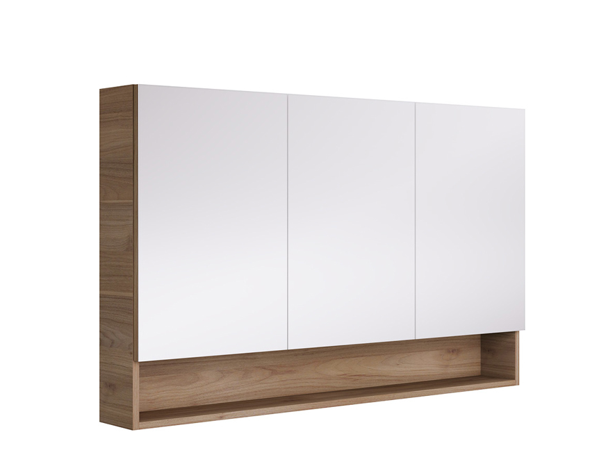 Fienza Aluca Display Shelf Mirror Cabinet - 1200mm