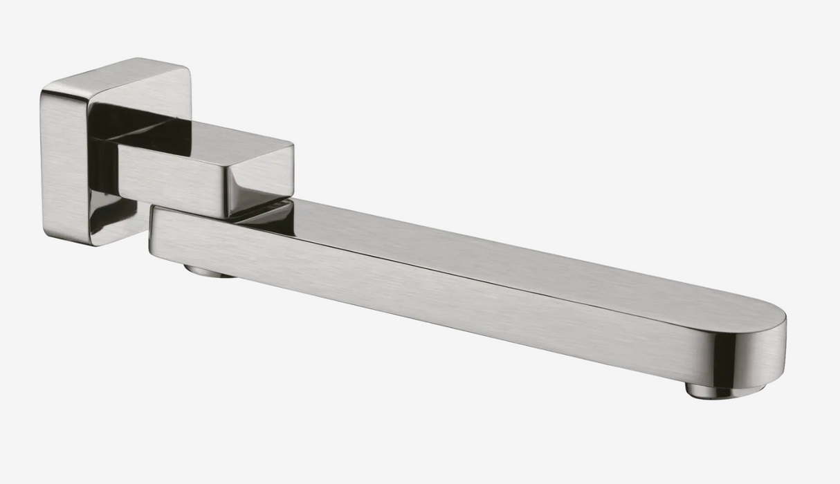 Nero Bianca Swivel Bath Spout Only - Brushed Nickel