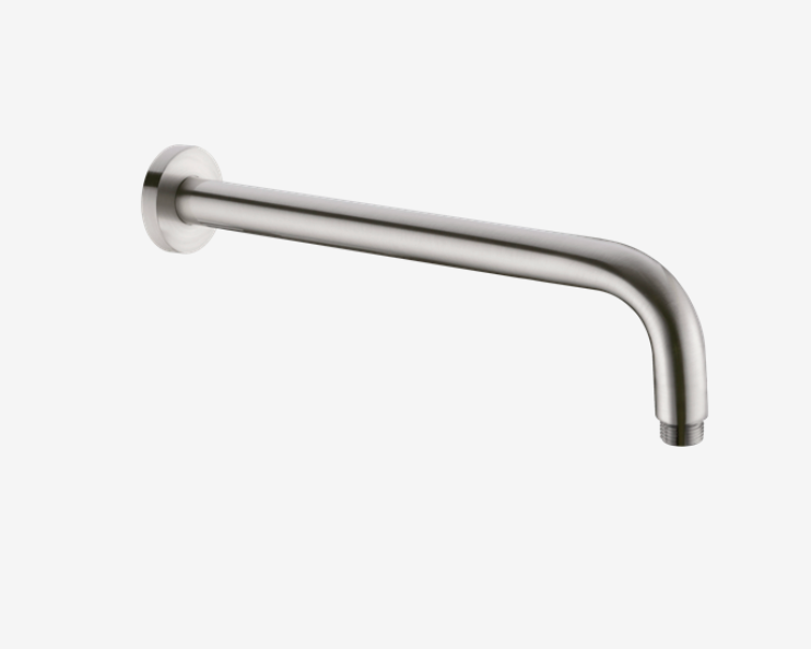 Nero Round Shower Arm 500mm - Brushed Nickel