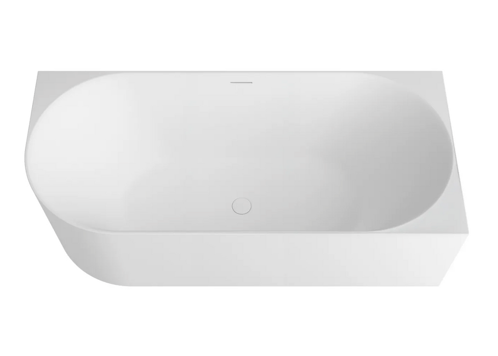 Otti Attica Celine Right Corner Bath 1700mm - Matte White