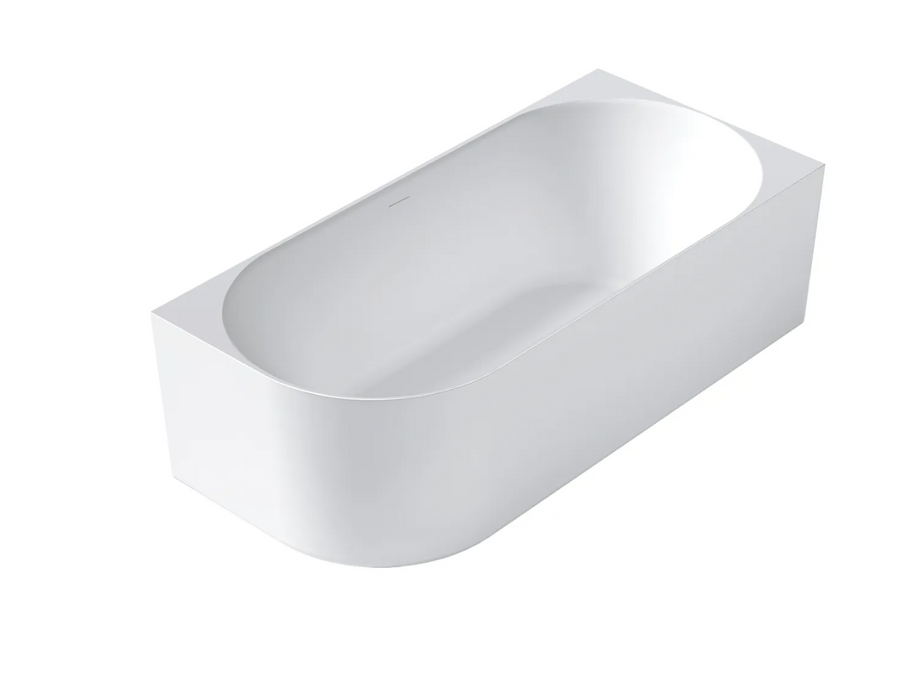 Otti Attica Celine Right Corner Bath 1700mm - Matte White