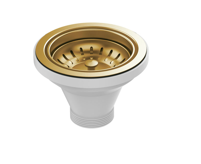 Fienza Hana Sink Basket Waste, PVD Rugged Brass