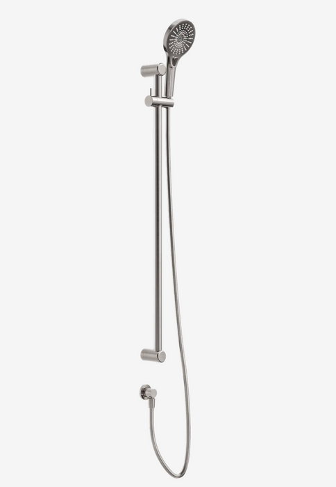 Nero Mecca Care 25mm Grab Rail Shower Rail Set  - 900mm - Brushed Nickel
