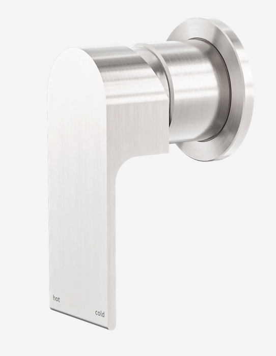 Nero Bianca Shower Mixer 60mm Plate- Brushed Nickel