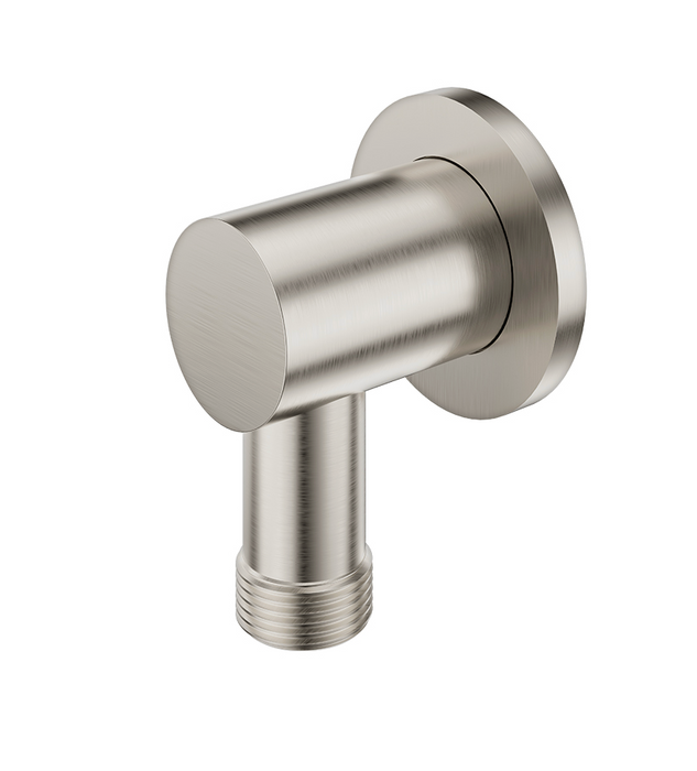 Fienza Shower Inlet Elbow with Dual Check Valve -  Brushed Nickel