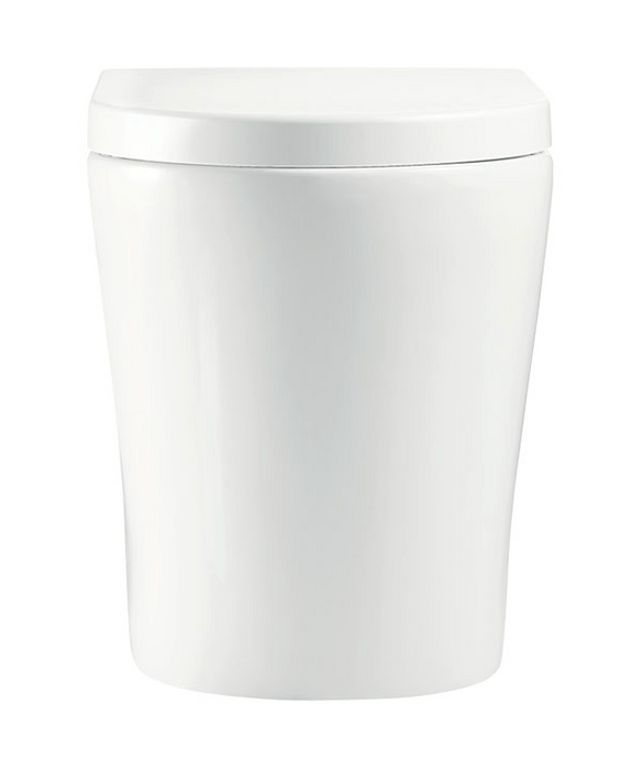 Aluca Tornado Flush Wall-Faced Gerebit Toilet Suite, Gloss White- Standard Seat