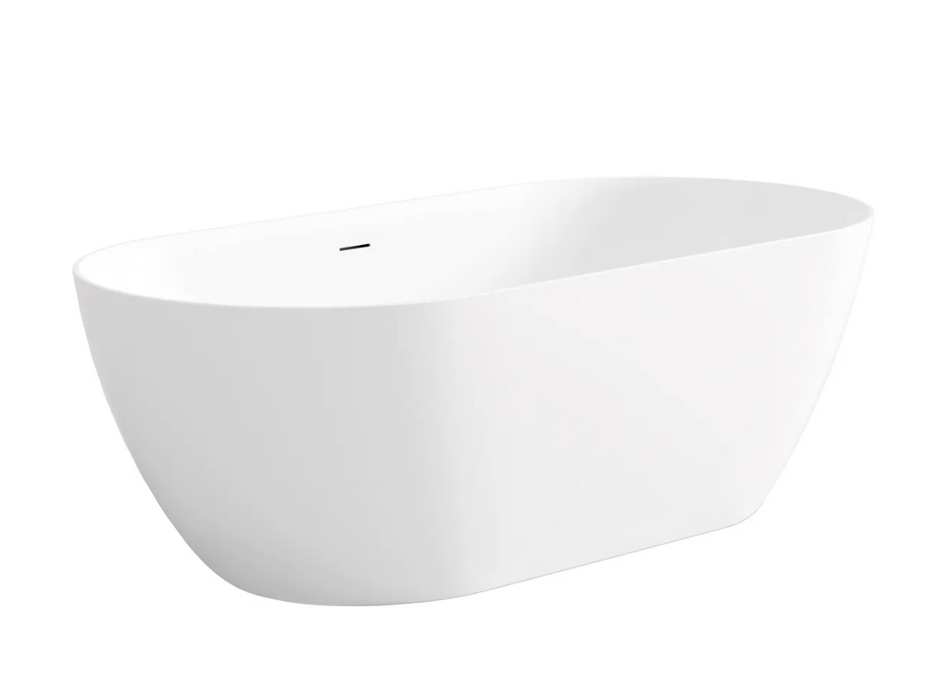 Otti Manolo Freestaning Bath Gloss White - 1300mm