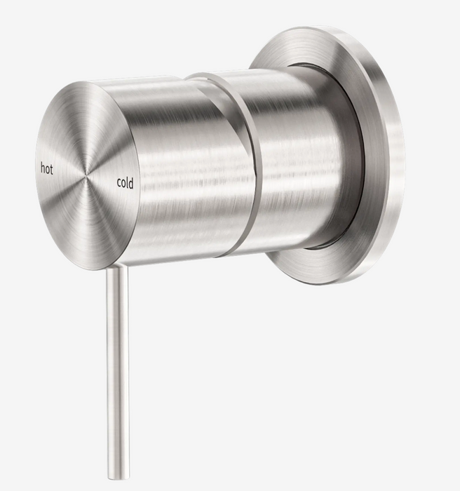 Nero Mecca Shower Mixer 60mm Plate-  Brushed Nickel
