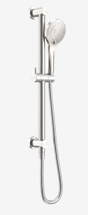 Nero Mecca Shower Rail With Air Shower-  Brushed Nickel