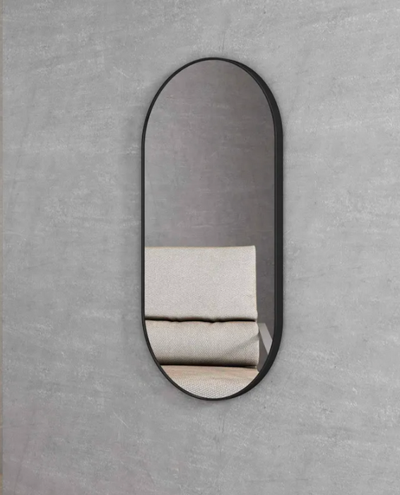 Otti Noosa Metal Frame Mirror - Matte Black
