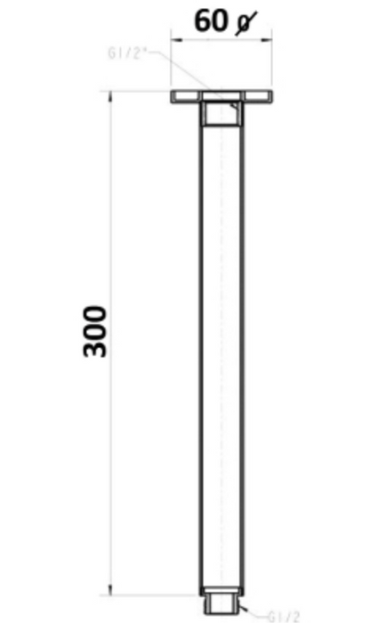 Millennium Akemi 300mm Ceiling Dropper Rosa
