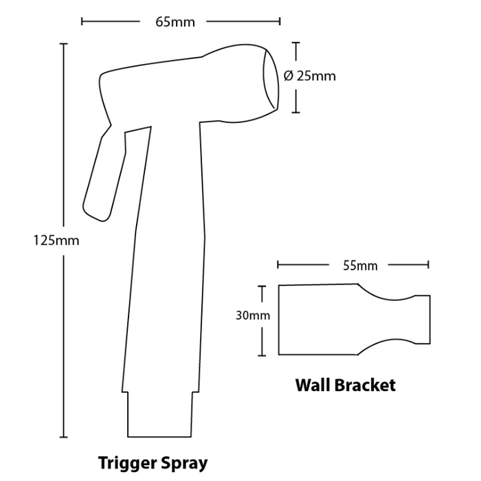 Linkware Trigger Spray with Reinforced Hose/Dual Check Valve-  White