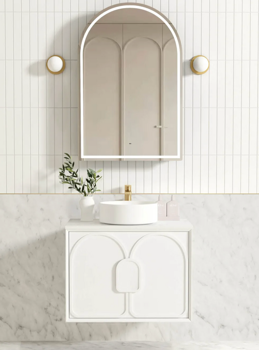 Otti Laguna Wall Hung Vanity - Matte White - 750mm