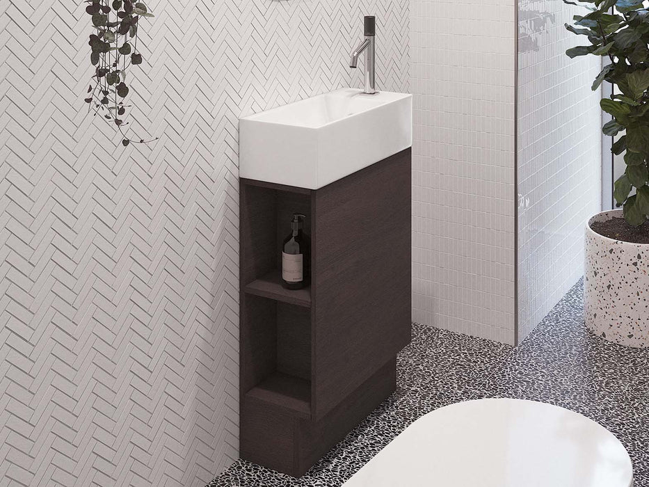 Lottie Small Space Floor Standing Vanity