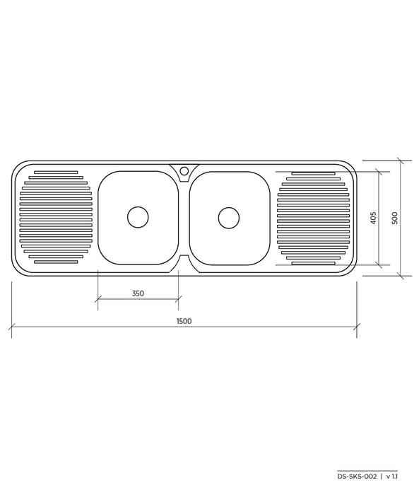 Seima Acero 002 Double Drainer Sink