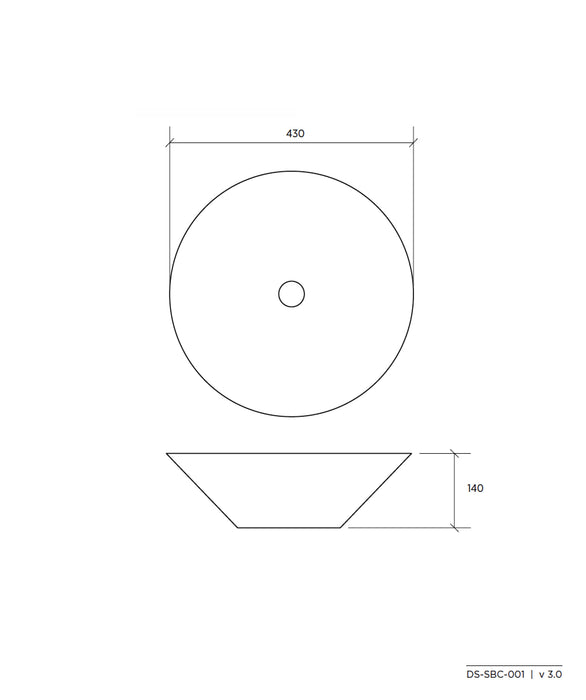 Seima Arko 001 Basin - Gloss White