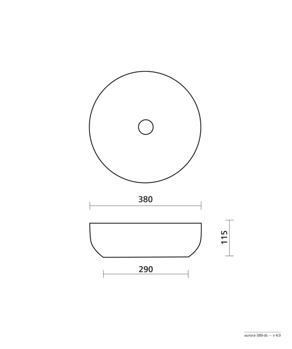 Seima Aurora 380 Basin - Gloss White