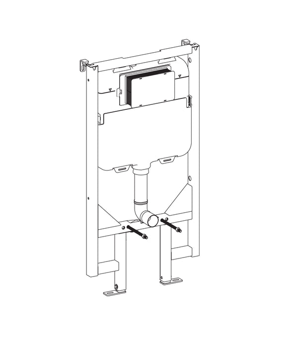 Seima Inwall Cistern C200 80mm Suits Wall Hung Pans