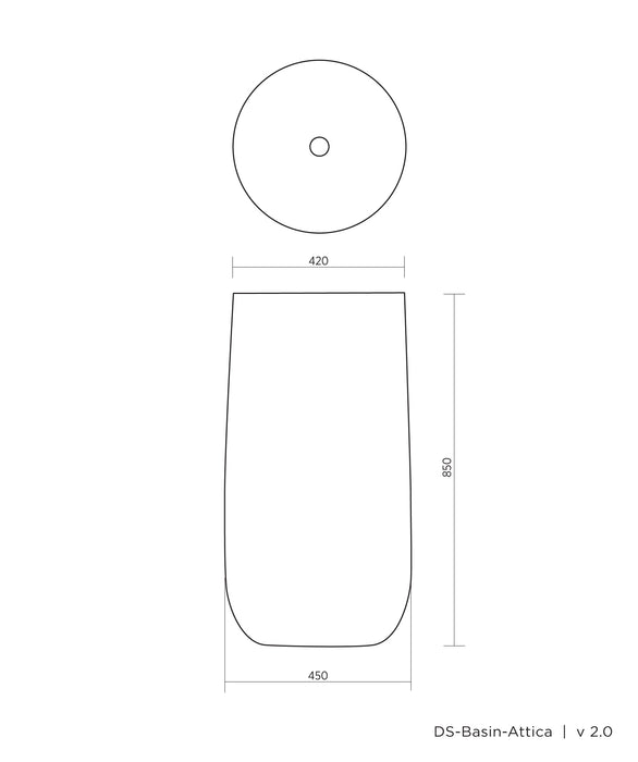 Lithos 450 Pedestal Basin - Sandstone