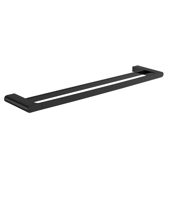 OPUS Double Towel Rail, 800, Black