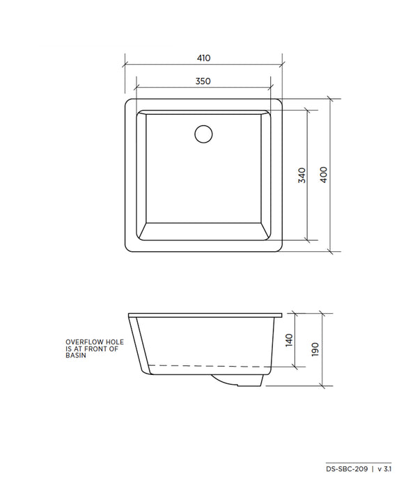 Plati 209 Undermount Basin