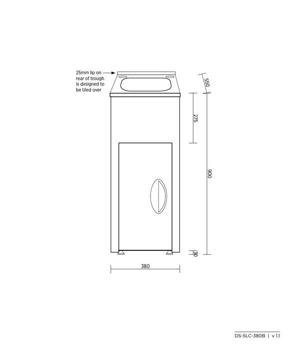 Seima Tilos 380 Freestanding Laundry Unit - 35L