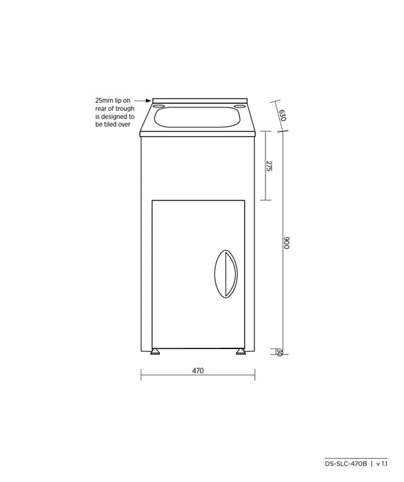 Seima Tilos 450B Freestanding Laundry Unit - 45L